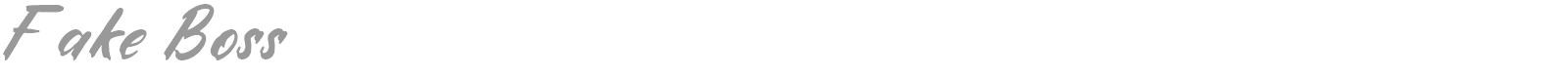 Fake Boss font preview